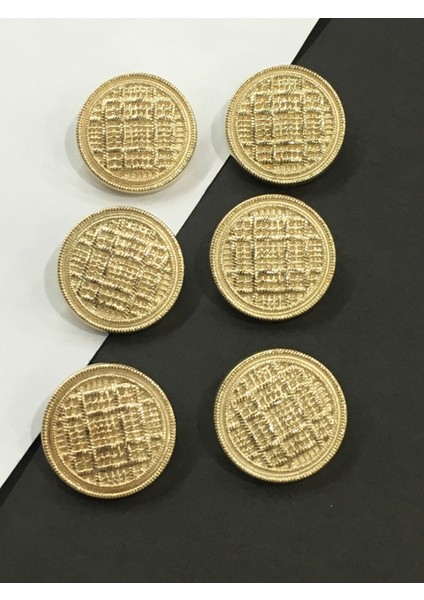 Trençkot ve Blazer Ceket Düğmesi Takımı Gold