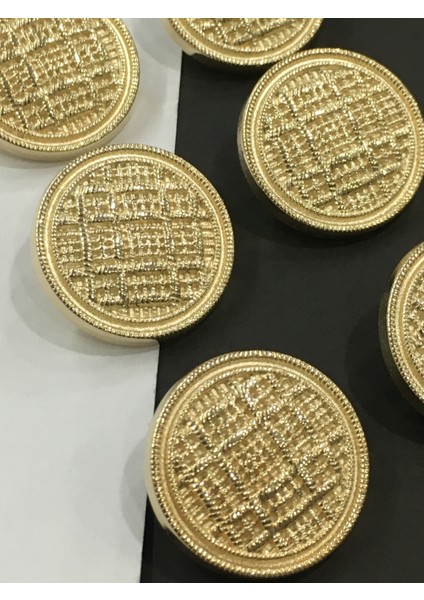 Trençkot ve Blazer Ceket Düğmesi Takımı Gold