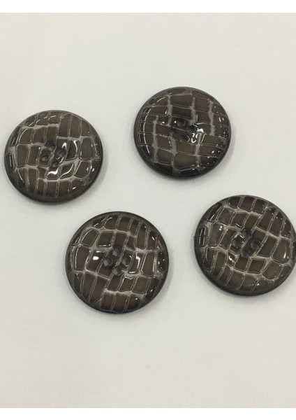 Rugan Düğme 4 Lü Set Vizon (4,5 Cm)