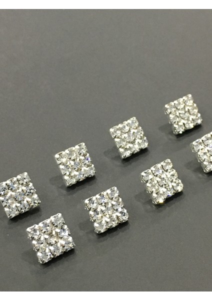 Taşlı Düğme Bluz Düğmesi 9 Taşlı - 8 Li Set