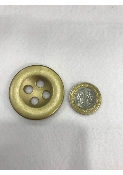 Italyan Dev Boy Düğme Gold Renk 3 Adet