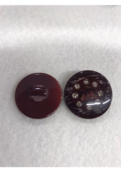 Taşlı Düğme Bordo 6 Adet fiyatları