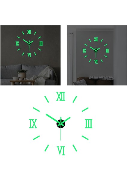 Aydınlık Duvar Saati Çıkartmaları Dark Quartz Saatlerinde Tikkiz Diy Parlayıcıları (Yurt Dışından) indirimleri