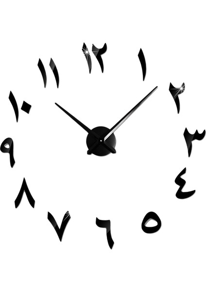 2x Duvar Kuvars Saat Çubuğu Aynası Ayarlanabilir 3D Oturma Odası Duvarı (Yurt Dışından) fiyatları