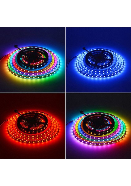 5 M Bluetooth Rgb Işık, Uzaktan Kumanda Anahtarı ile LED Şerit Işığı (Yurt Dışından)