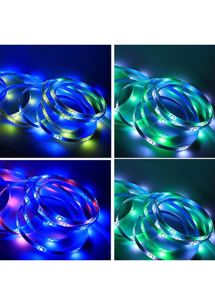 5 M Bluetooth Rgb Işık, Uzaktan Kumanda Anahtarı ile LED Şerit Işığı (Yurt Dışından)