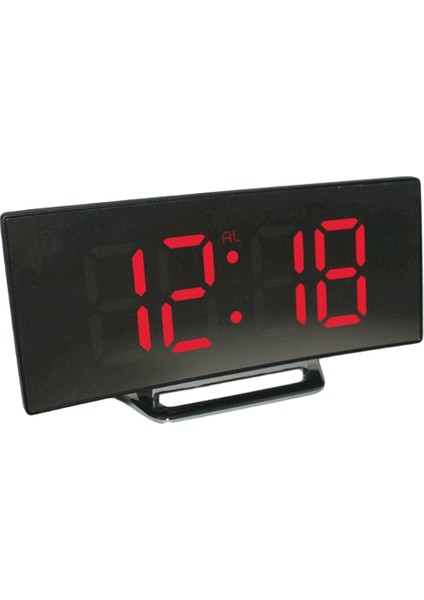 3x Dijital LED Saat Erteleme Aynası Saat Saati Gece Sessiz Hareket (Yurt Dışından)