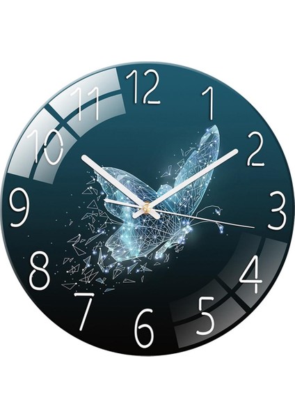 Modern Kuvars Duvar Saati Oturma Odası Çocuk Odası Yatak Odası Dekorasyon Kelebek (Yurt Dışından)