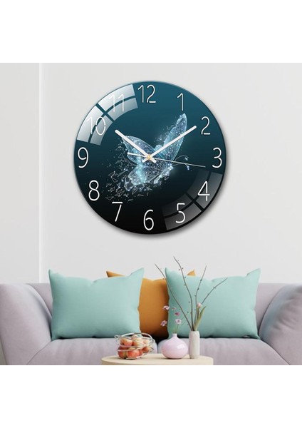 Modern Kuvars Duvar Saati Oturma Odası Çocuk Odası Yatak Odası Dekorasyon Kelebek (Yurt Dışından) indirimleri