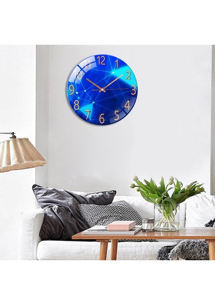 12INÇ Sanat Manzara Kuvars Duvar Saati Kreş Odası Ticking Saat Dekor Geometrisi (Yurt Dışından) fırsatları
