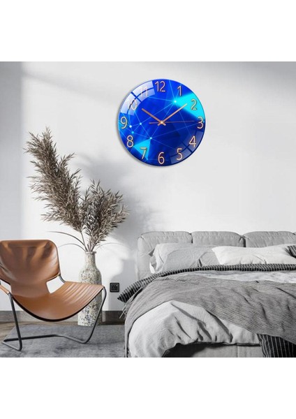 12INÇ Sanat Manzara Kuvars Duvar Saati Kreş Odası Ticking Saat Dekor Geometrisi (Yurt Dışından) indirimleri
