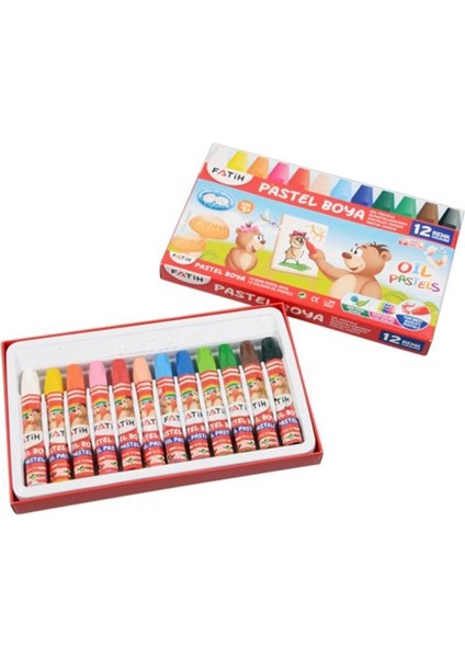 12 Renk Karton Kutulu Pastel Boya fiyatları