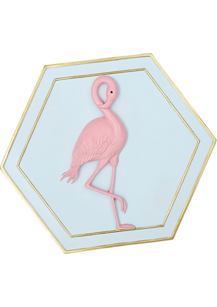 3D Flamingo Plak Işareti Duvar Asılı Resim Poster Mutfak Odası Dekor #3 Aşağı Bakıyor Flamingo (Yurt Dışından) modelleri