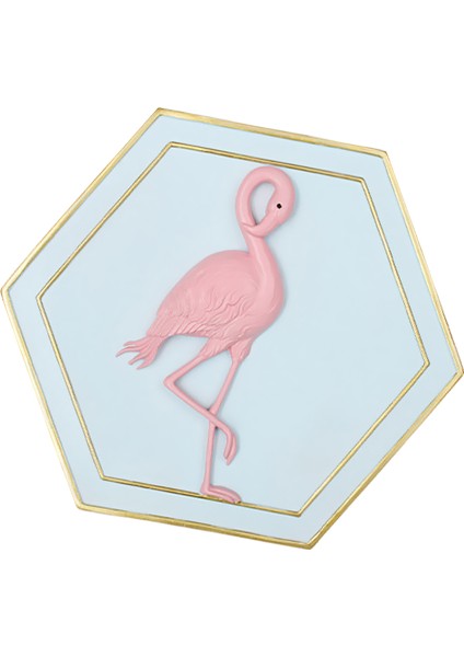 3D Flamingo Plak Işareti Duvar Asılı Resim Poster Mutfak Odası Dekor #3 Aşağı Bakıyor Flamingo (Yurt Dışından) fırsatları