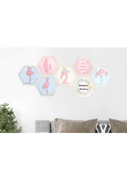 3D Flamingo Plak Işareti Duvar Asılı Resim Poster Mutfak Odası Dekor #3 Aşağı Bakıyor Flamingo (Yurt Dışından) indirimleri