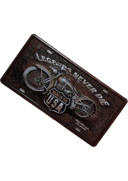 Vintage Tin Sign Metal Plak Efsaneleri Asla Ölmek Plaka Çubuğu Dekor 58 (Yurt Dışından) fırsatları