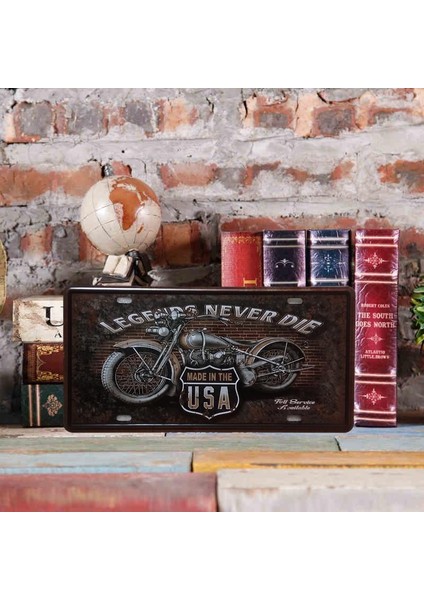 Vintage Tin Sign Metal Plak Efsaneleri Asla Ölmek Plaka Çubuğu Dekor 58 (Yurt Dışından) indirimleri
