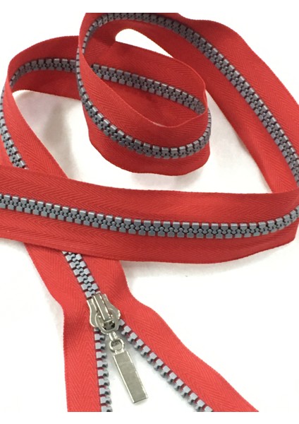 Kaban Mont Fermuarı 70 cm Kırmızı