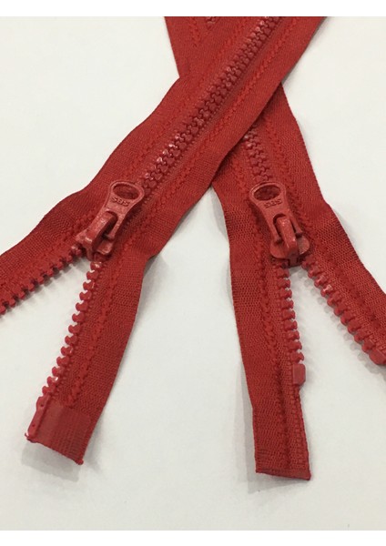 Mont Fermuarı Çift Yön 70 cm Kırmızı