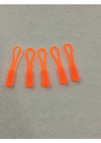 Fermuar Elcik Ipi 10 Lu Set Neon Turuncu