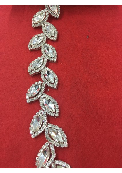 Ütü ile Yapışan Taşlı Şerit 50 cm Kristal Taşlı Kaliteli Ürün