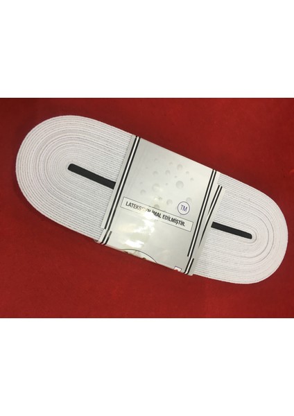 Paça Lastik 2,5 cm Beyaz