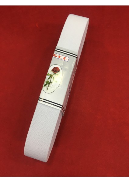 Paça Lastik 2,5 cm Beyaz