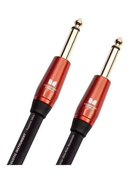 Monster® Prolink Acoustic Instrument Cable - Straight To Straight | 3.6mt | 1/4ts Erkekten → 1/4ts Erkeğe Enstrüman / Gitar Kablosu