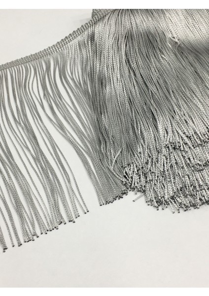 Püskül Saçak 20 cm Gri / 1 Metre