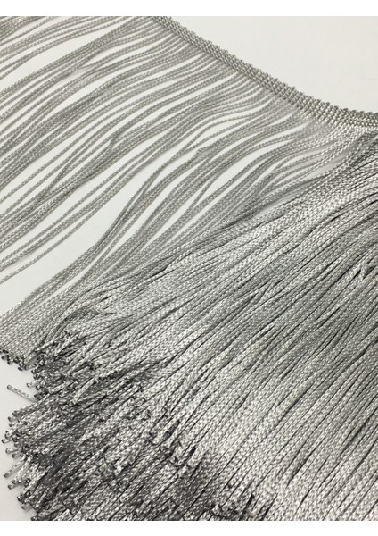 Püskül Saçak 20 cm Gri / 1 Metre