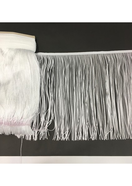 Püskül Saçak Beyaz 15 cm 1 Metre