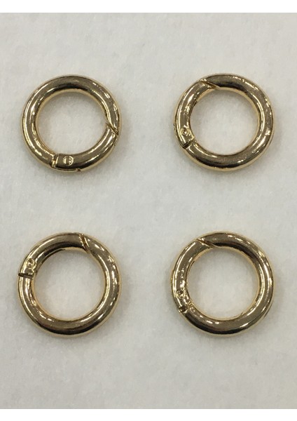 Çanta Halkası Yuvarlak Yaylı Klips 2 cm 4 Lü Set