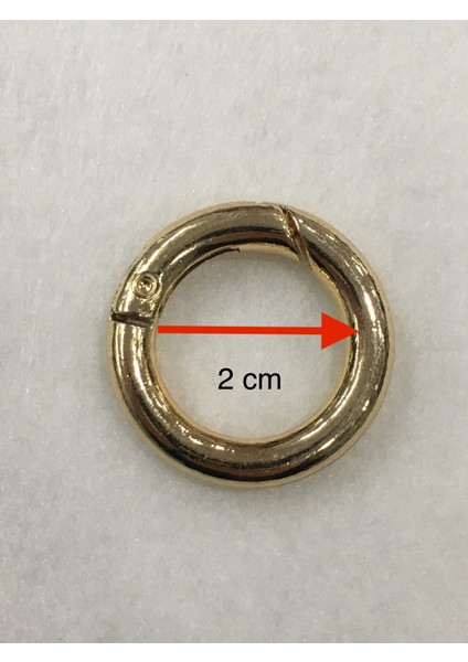 Çanta Halkası Yuvarlak Yaylı Klips 2 cm 4 Lü Set fiyatları