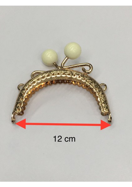 Karan Tuhafiye Çanta ve Cüzdan Klipsi 12 cm Incili Model