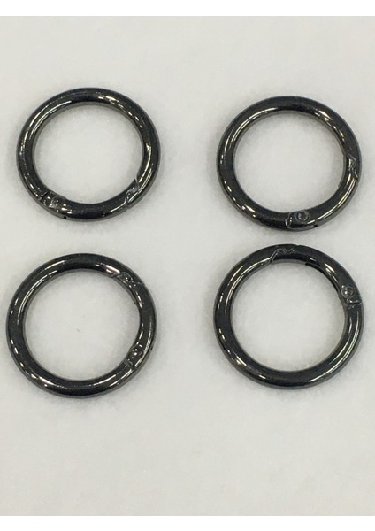 Çanta Halkası Yuvarlak Yaylı Klips 2,5 cm 4 Lü Set