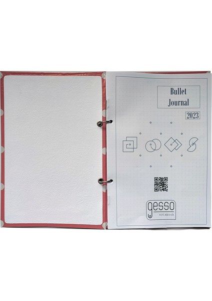 Doty Bullet Journal ( Pembe - Puantiyeli - 15X21CM - Düz - Minimal Sayfalar )