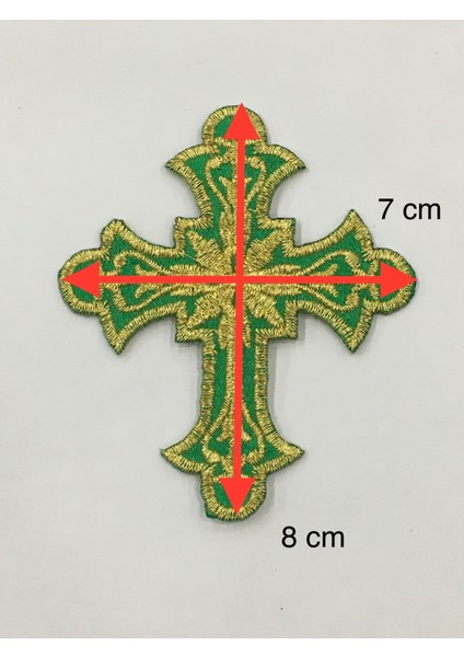 Haç Arma Peç Ütü ile Yapışan Nakış Arma 3 Lü Set modelleri