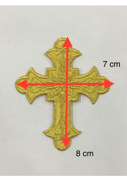 Haç Arma Peç Ütü ile Yapışan Nakış Arma 8*7 cm modelleri