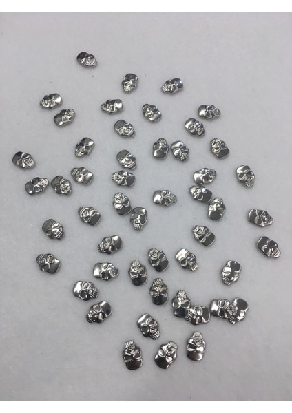 Ütü ile Yapışan Metal Kuru Kafa 50 Adet