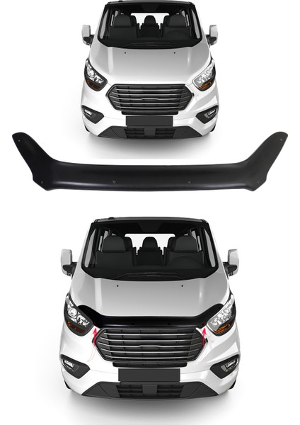 Ford Custom Uyumlu 2018-2023 Abs Kaput Rüzgarlığı