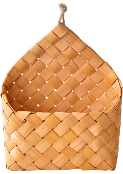 Rattan Dokuma Depolama Sepeti Asılı Bitki Tutucu Saksı Konteyner Ev Ecor D (Yurt Dışından)