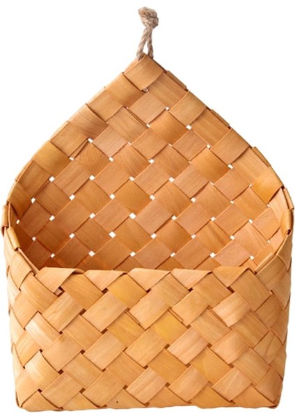Rattan Dokuma Depolama Sepeti Asılı Bitki Tutucu Saksı Konteyner Ev Ecor D (Yurt Dışından)