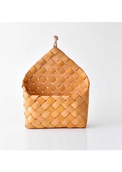 Rattan Dokuma Depolama Sepeti Asılı Bitki Tutucu Saksı Konteyner Ev Ecor D (Yurt Dışından)