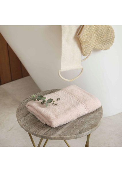 Dielle Recycle Yüz Havlusu 50 cm x 90 cm Pudra