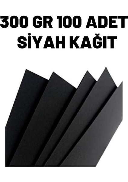 A4 Siyah Fotokopi Kağıdı 300 gr 100 Adet