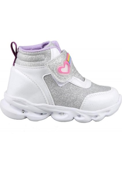 Linda Boğazlı Beyaz Çocuk Sneakers
