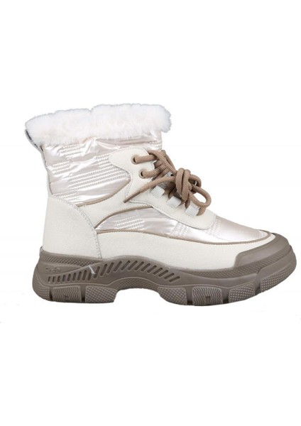 22K310-5 Dolgu Topuk Bej Kadın Sneakers