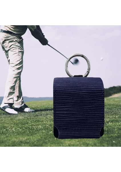 Golf Top Çanta ile Döngü Tokası Pu Deri Su, Topları Mavi Tutmak Için Dirençli