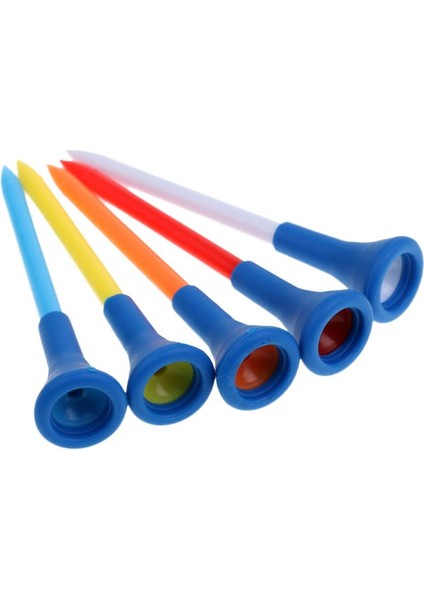 5pcs & Lastik Golf Tees Golf Ekipmanı Rastgele Renk modelleri