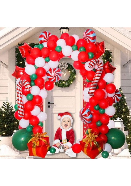 Noel Dekorasyon Kemeri Balon Seti (Yurt Dışından)